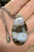 Polka Dot Agate Pendant